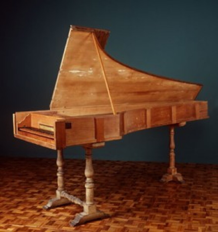 The 1722 Cristofori piano in the Museo Nazionale degli Strumenti Musicali in Rome.