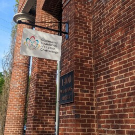 The entrance to The Community Foundation of Greater Chattanooga.