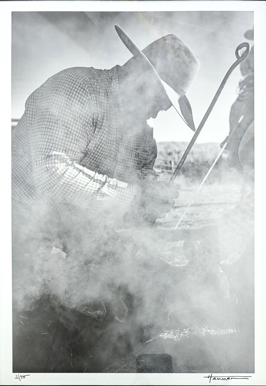 Rob Hammer • Branding Smoke • Archival pigment print on Hahnemühle Baryta • $750