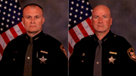 Detective Bill Brewer (left) was killed, and Lt. Nick DeRose was wounded, Saturday night in Pierce Township.