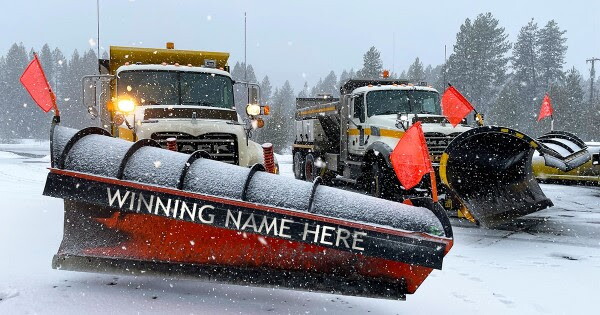 A snowplow from the Idaho Transportation Department.