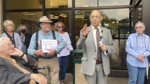Attorney Michael Sussman speaking at a press conference on Thursday.
