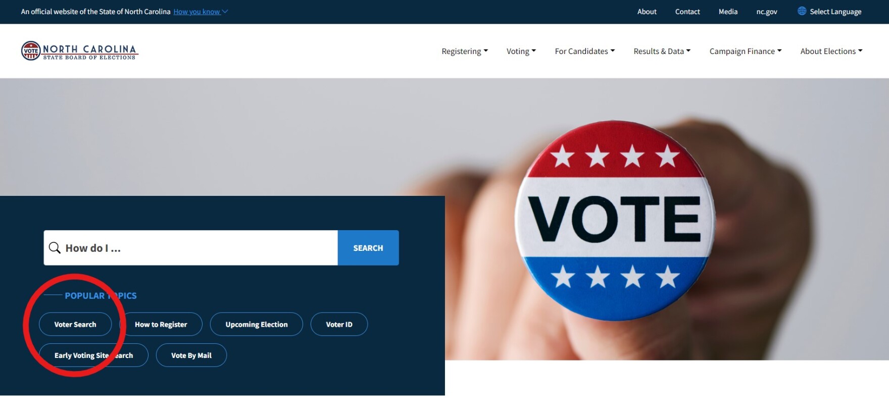 NC sample ballot