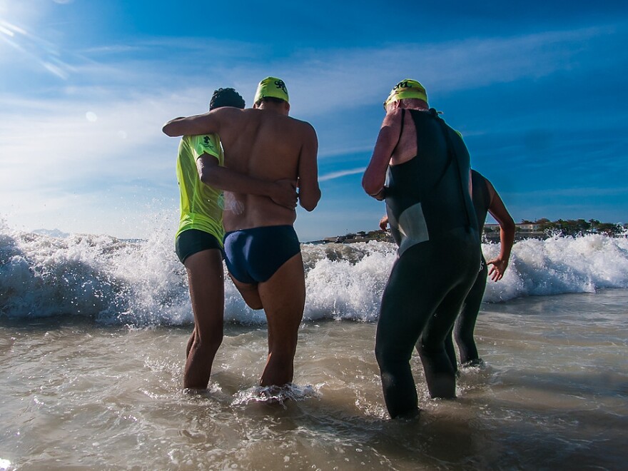 Rio has hosted competitions that include athletes with physical impairments (above: the open water swim at Copacobana beach for the Rei e Rainha do Mar). But there's never been an event on the scale of the Paralympics.