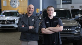 Joel Stanley (left) and Logan Dusendang