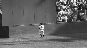 FILE - New York Giants' Willie Mays makes a catch of a ball hit by Cleveland Indians' Vic Wertz in Game 1 of the 1954 baseball World Series in New York's Polo Grounds on Sept. 29, 1954. Mays, the electrifying “Say Hey Kid” whose singular combination of talent, drive and exuberance made him one of baseball’s greatest and most beloved players, has died. He was 93. Mays' family and the San Francisco Giants jointly announced Tuesday night, June 18, 2024, he had “passed away peacefully” Tuesday afternoon surrounded by loved ones. (AP Photo, File)