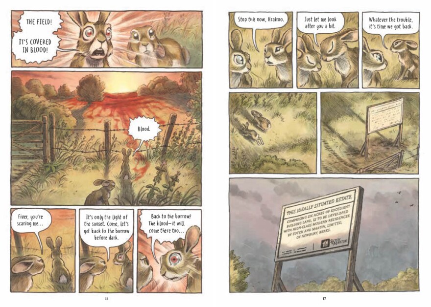 Pages from Watership Down: The Graphic Novel