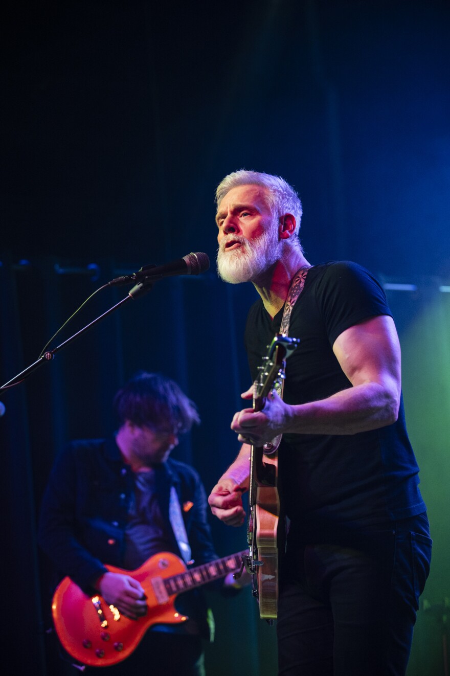 Dickie performing at xBk in Des Moines earlier in 2024, along with Jay Schneider on lead guitar.