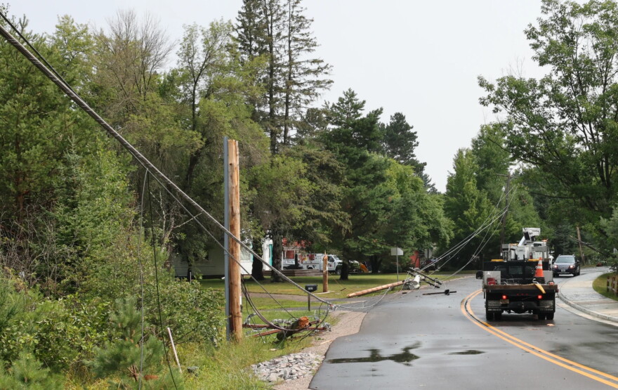 July storm damage in Vilas County