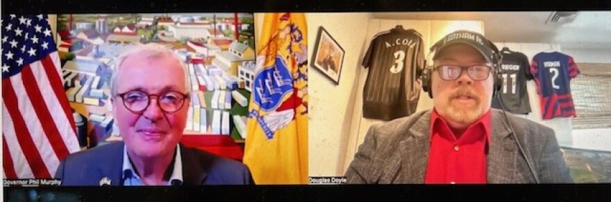 NJ Governor Phil Murphy joins SportsJam with Doug Doyle in June of 2025