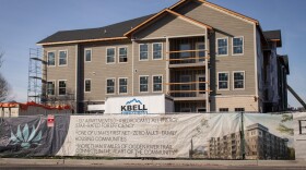 The Edgewater by Lotus complex under construction on Lincoln Avenue in Ogden, Dec. 31, 2025. Formerly called Riverwalk Phase 3, it’s designed to be affordable.