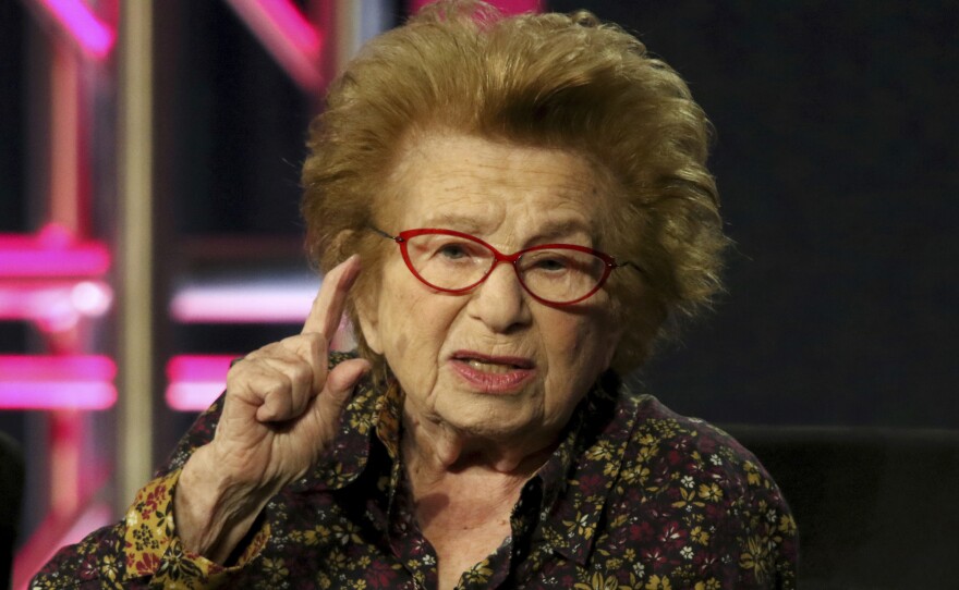 FILE - Dr. Ruth Westheimer participates in the "Ask Dr. Ruth" panel during the Hulu presentation at the Television Critics Association Winter Press Tour at The Langham Huntington, Monday, Feb. 11, 2019, in Pasadena, Calif. Dr. Ruth Westheimer, the diminutive sex therapist who became a pop icon, media star and best-selling author through her frank talk about once-taboo bedroom topics, has died. She was 96. Westheimer died on Friday, July 12, 2024, at her home in New York City, surrounded by her family, according to publicist and friend Pierre Lehu. (Photo by Willy Sanjuan/Invision/AP, File)