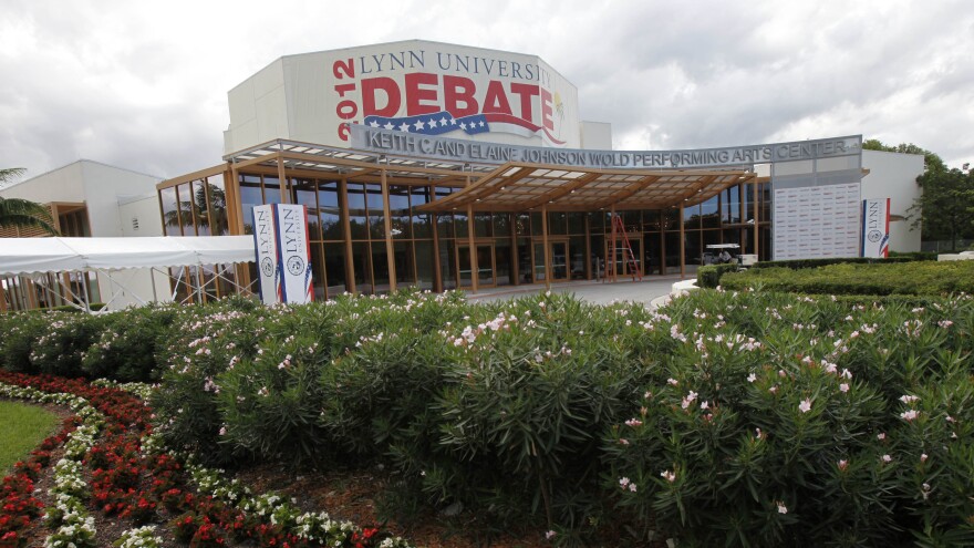 The Keith C. and Elaine Johnson Wold Performing Arts Center is the site off the upcoming presidential debate at Lynn University. The small Florida college is awaiting its big moment in the spotlight on Monday.