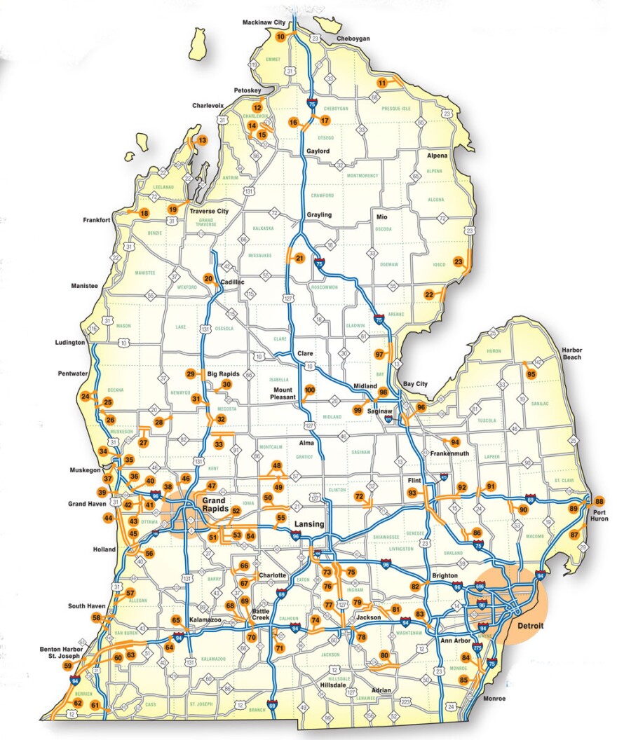 This Map Will Show You Where Michigans Big Road Construction Projects Will Be 8309