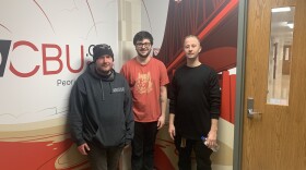 Cory Edwards, Jacob Lara and Travis Yearian of Engine Huey.