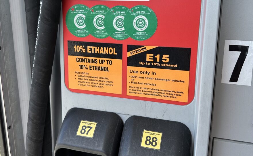 Ethanol gas pumps.