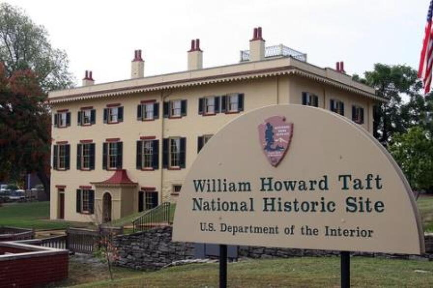 A notice on the William Howard Taft National Historic Site website says the grounds remain open but the visitor center and business office are closed because of the partial government shutdown.