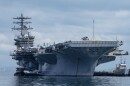 Cuba Clash? The U.S. Navy aircraft carrier USS Nimitz docks in the Gulf of Panama, Monday, March 30, 2026, before being deployed to the Caribbean near Cuba this month.