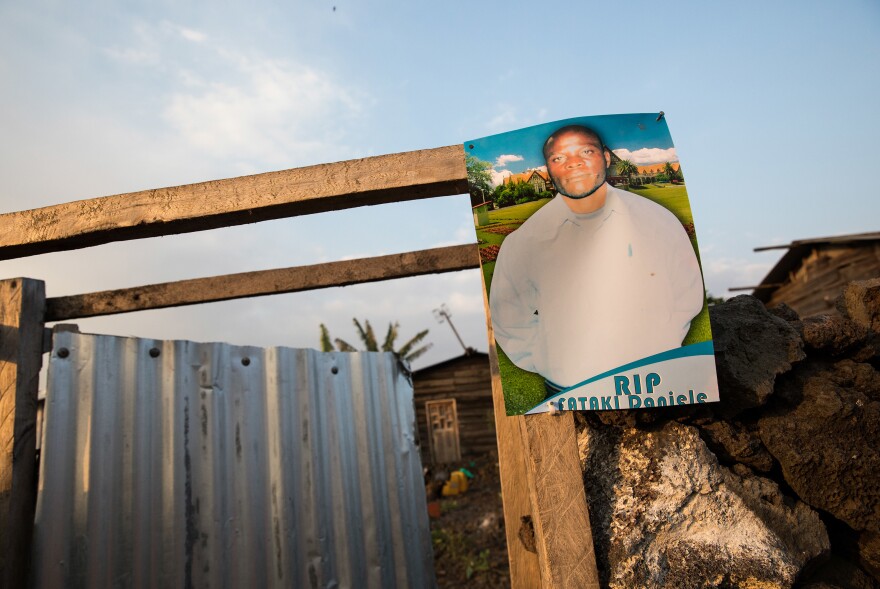 Esperance Nabintu posted this photo of her husband, Rene Daniele Fataki, who died of Ebola.