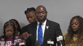 Attorney Ben Crump speaks to reporters Tuesday July 23, 2024