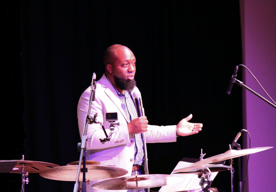 One of the best parts of each Jazz Collective's performances is Gavin's sharp and witty interactions with the audience.