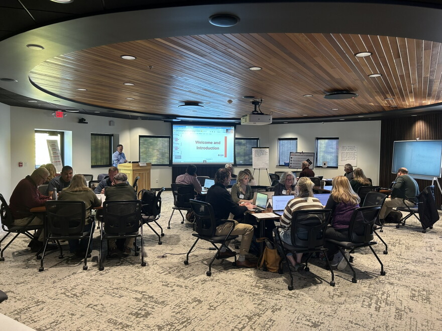 Representatives from Itasca County and the surrounding area gather at a strategic economic development meeting on Oct. 7, 2026, in Grand Rapids.