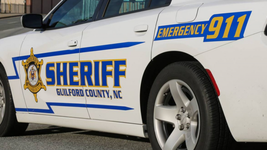 A photo of a Guilford County sheriff's car
