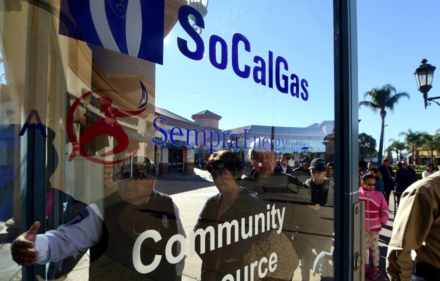 Porter Ranch residents lined up in December to lodge complaints and get information and help with housing at the community resource center that SoCalGas opened in the neighborhood.