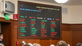 Lawmakers watch during a vote on House Bill 194 on April 13, 2026. The state Senate amended the bill to include a tax on oil and gas S corportations, but the House rejected it.