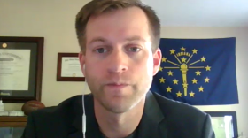 Josh Richardson, chief of staff for Indiana's Department of Workforce Development, on a Zoom call.