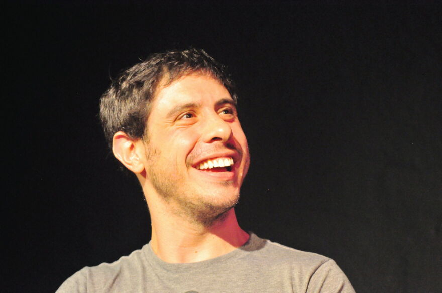 Reporter Dominic Holden at his going-away roast after departing The Stranger,  Nov. 1, 2014. Holden submitted a complaint to the SPD after an incident in July 2013.