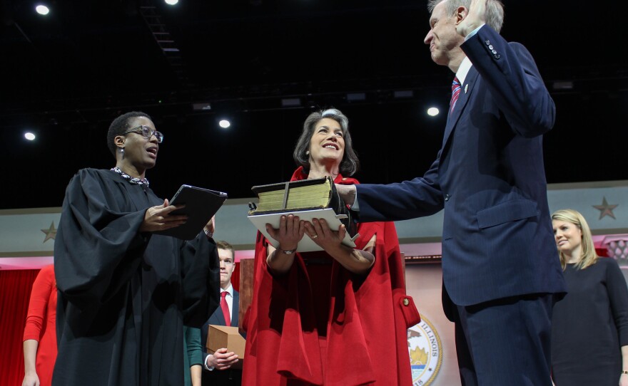 Bruce Rauner at Inauguration 2015