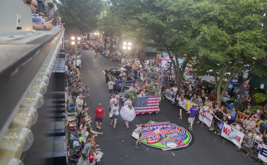 Thousands of people lined the street in Williamsport for the Little League World Series parade.