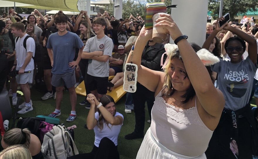 UCF Kitty staged the first ever Meowing Contest on the college's campus on Tuesday October 14, 2025.