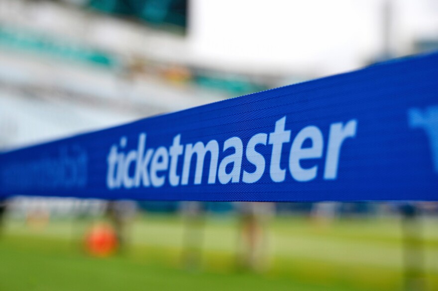 Ticketmaster signage at Jacksonville's EverBank Stadium