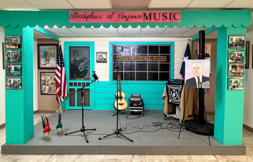 The museum contains a replica of Narciso Martínez’s porch from the town of La Palma – just outside San Benito. Patricia Avila, museum president, says that Martínez would come home from working at the zoo and relax on his porch with his accordion. Soon, neighbors would join him with other instruments and a conjunto jam session would begin. This replica now acts as a stage for live acts at the museum.