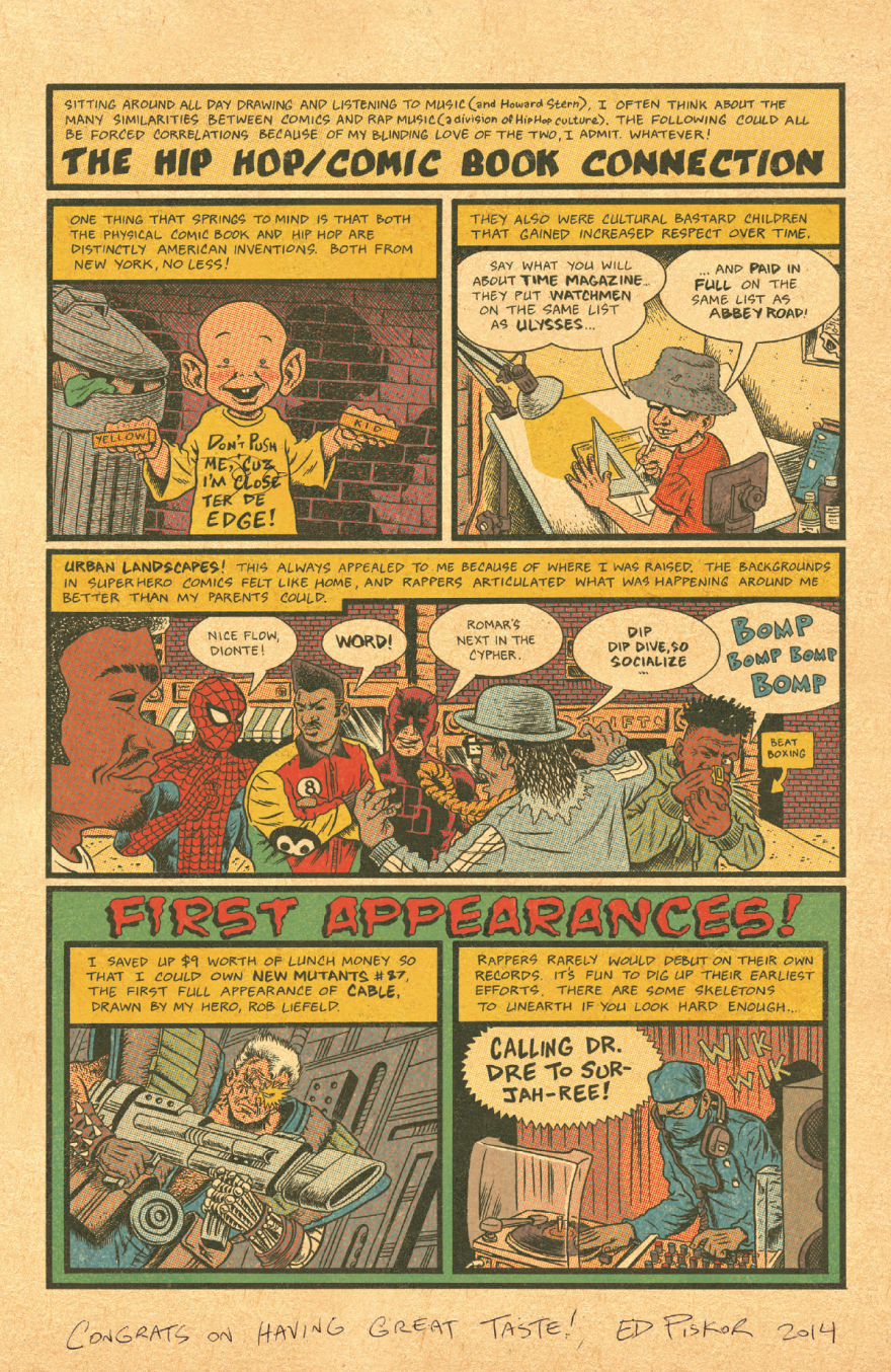<em>Hip Hop Family Tree</em> explores a variety of themes around the history of hip-hop.