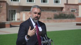 New Mexico Attorney General Raúl Torrez on Feb. 19, 2026, asked state utility regulators to review a $400 million stock sale between PNM’s parent company and the private equity firm trying to acquire it. (Danielle Prokop/Source NM)