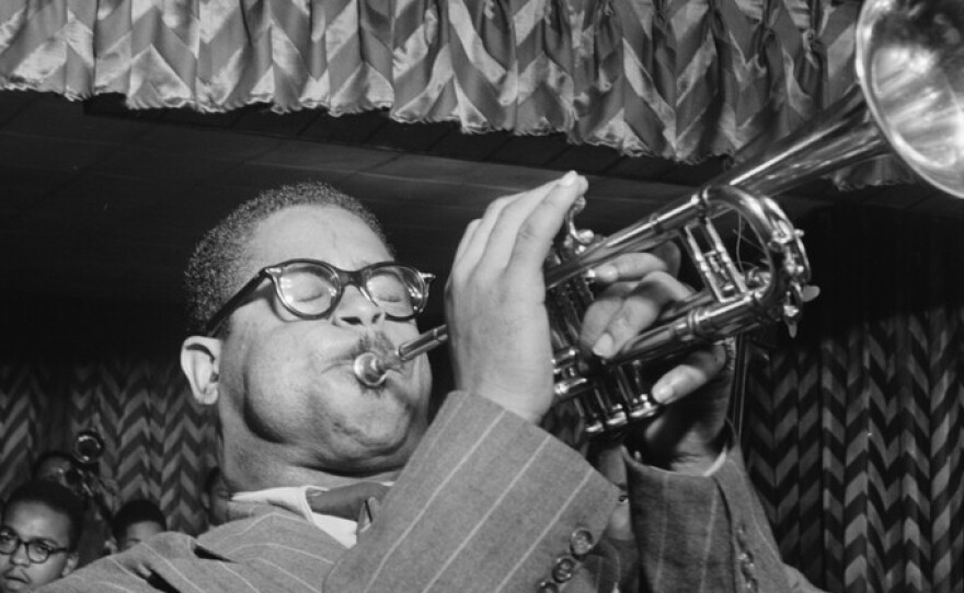 Trumpeter Dizzy Gillespie between 1946-1948 in New York City