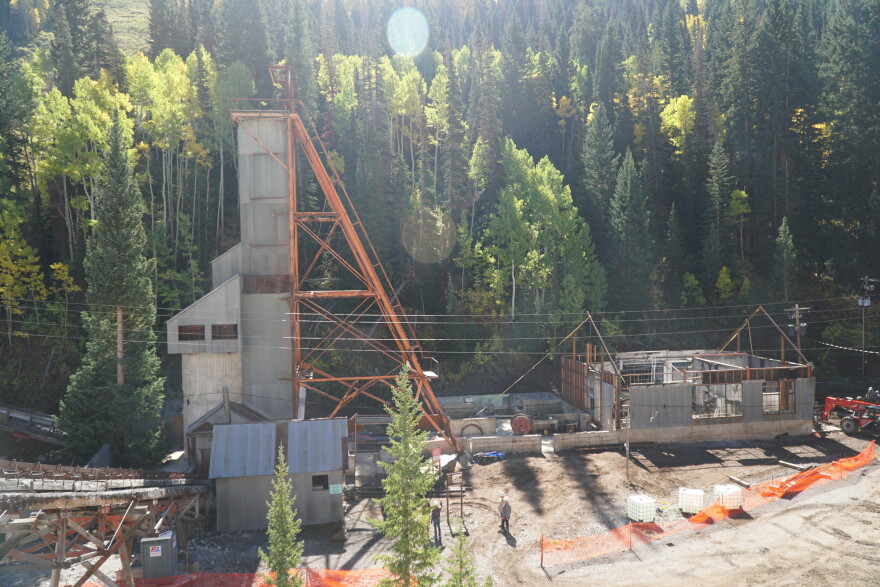 An aerial view of the Thaynes Mine. 