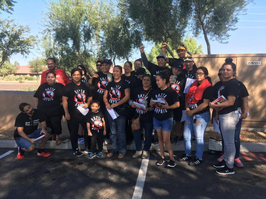 Bazta Arpaio campaign volunteers