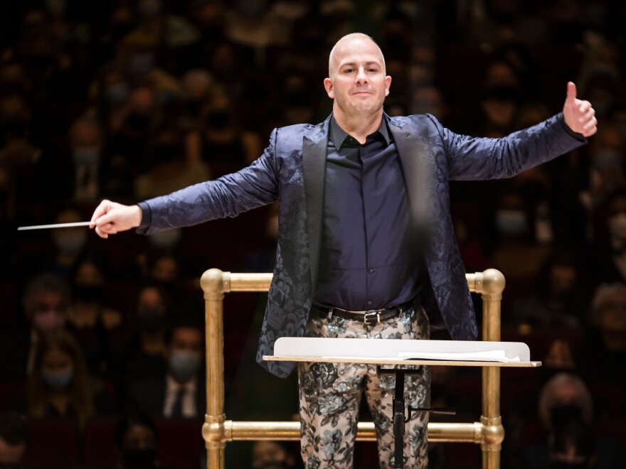 Yannick Nézet-Séguin leads the Philadelphia Orchestra at Carnegie Hall on Oct. 6, 2021. Last week, the mayor of Philadelphia declared it "Philly Loves Yannick Week," in celebration of him extending his contract with the Philadelphia Orchestra for four more years.