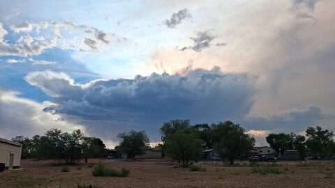 Storm clouds over Cortez, Colorado