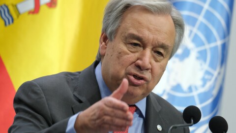 United Nations Secretary-General António Guterres at the opening day of the COP25 climate conference on Monday in Madrid. "Do we really want to be remembered as the generation that buried its head in the sand? That fiddled while the planet burned?" he said.
