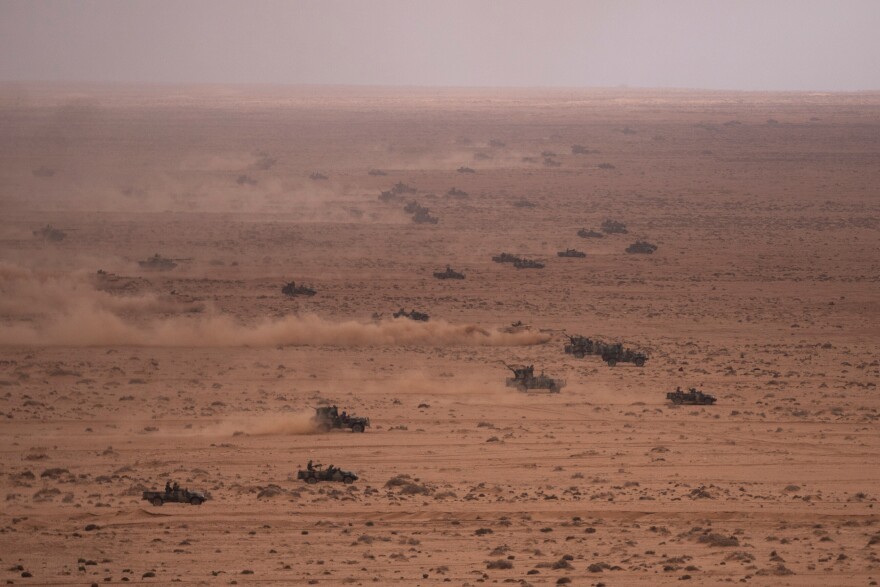 FILE - U.S and Moroccan military forces take part in the 20th edition of the African Lion military exercise, in Tantan, south of Agadir, Morocco, Friday, May 31, 2024.