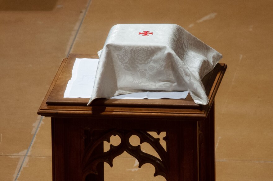 Shepard's ashes were interred at the cathedral's crypt in a private family ceremony.