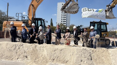 On Feb. 13, 2026, Miami-Dade officials, city commissioners, and Coral Rock Development workers lined up with shovels at 1785 NW 35th St. to officially break ground on the Dulce Vida mixed-income housing project in Allapattah