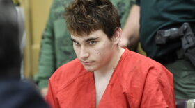 In this April 27, 2018 file photo, Florida school shooting suspect Nikolas Cruz looks up while in court for a hearing in Fort Lauderdale, Fla. (Taimy Alvarez/South Florida Sun-Sentinel via AP, Pool, File)