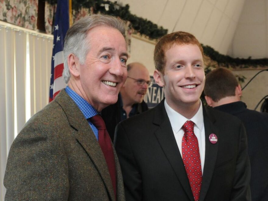 U.S. Rep. Richard Neal and Holyoke Mayor Alex Morse at the Holyoke Elks Lodge in January 2012. 