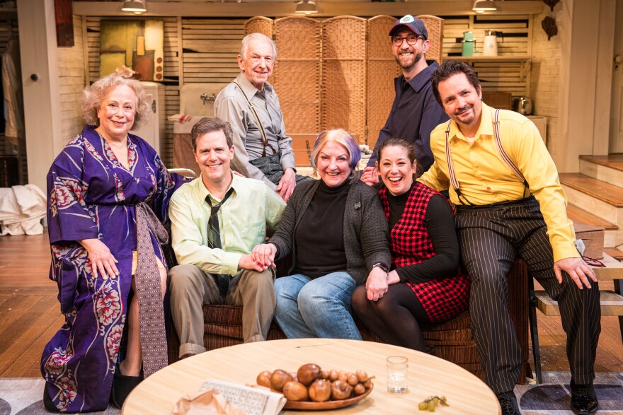 FRomJenny Wanasek, Neil Brookshire, Bob Balderson, Director Suzan Fete, Emily Vitrano, Mohammed N. ElBsat & Reese Madigan in Renaissance Theaterworks’ production of “Barefoot in the Park” by Neil Simon. Photo by Ross Zentner.